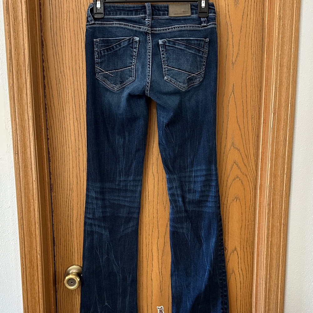 BKE Women's Deep Indigo Boot Cut Jeans - Picture 4 of 7